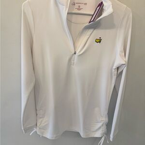 Magnolia Lane White Quarter-Zip Pullover MASTERS BNWT